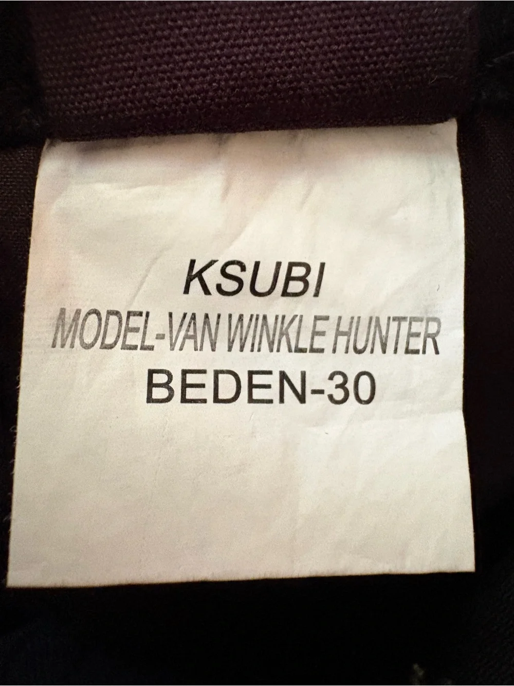 Tsubi Ksubi Van Winkle Hunter Ace Slice. Size 30.